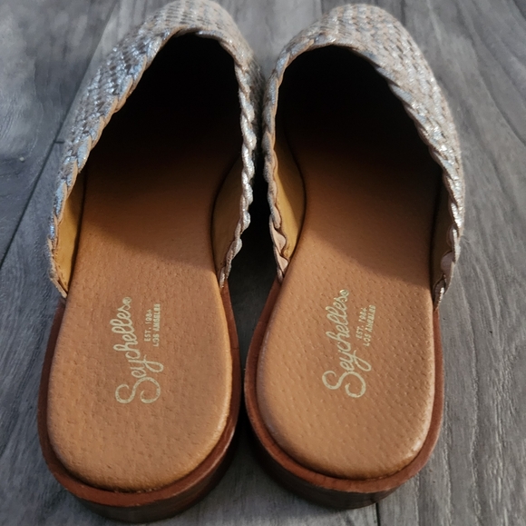 Seychelles Places to go Pewter Leather Mule size 9 - Picture 10 of 13